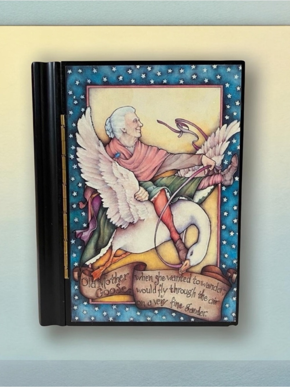 Vintage Enesco Twinkle Twinkle Little Star Music Box Book 1988 Taiwan